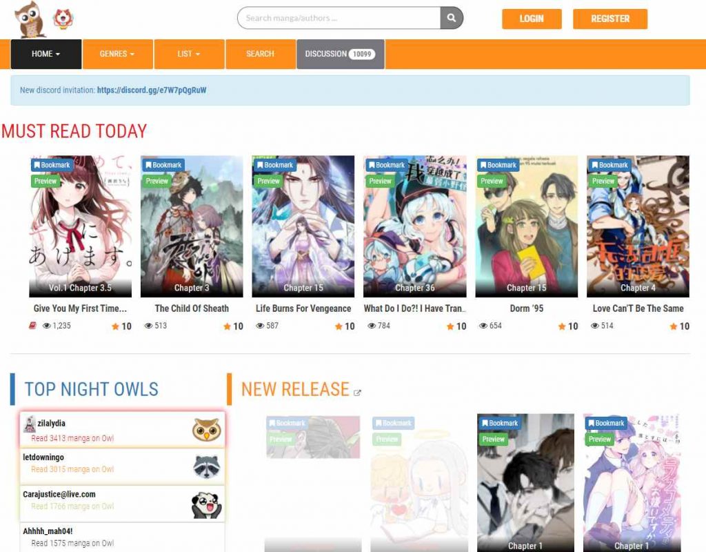 MangaOwl - best free manga reading sites